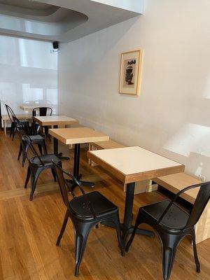 Seating to work or eat or hang out at!