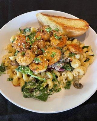 Cavatappi Florentine with Shrimp