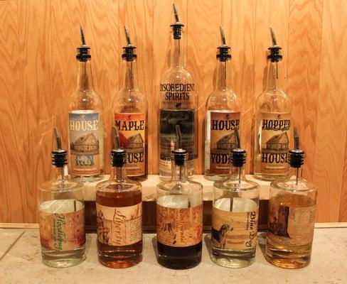 Premium and house spirits. All made in house.