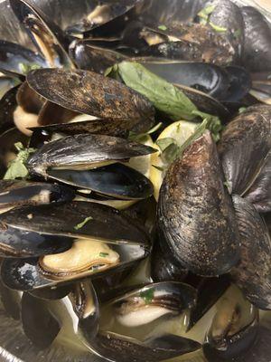 Lemon and White Wine Prince Edward Island Mussels