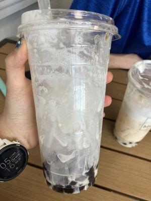 Drink is more than half ice, can't request less