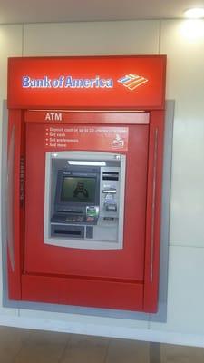 ATMs are inside the building.