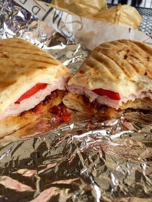 Spicy Turkey Panini (note: the melty cheese)