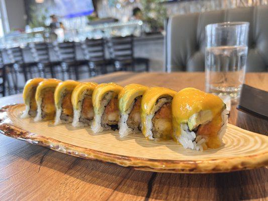 Mango Roll with spicy tuna