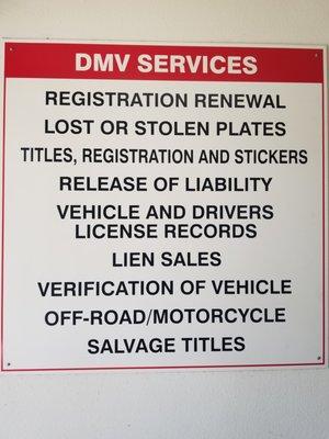 Services Provided at MVRS