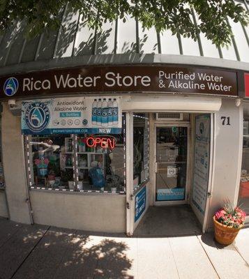 Rica Water Store front located in the heart of Englewood, NJ.