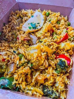 Vegetarian Biryani spicy