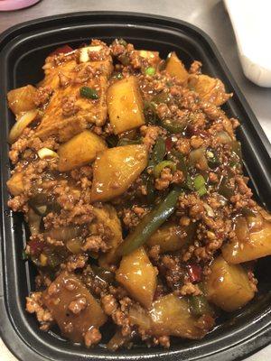 Potato with pork and Tofu