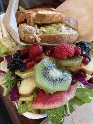 Tuna melt and side salad