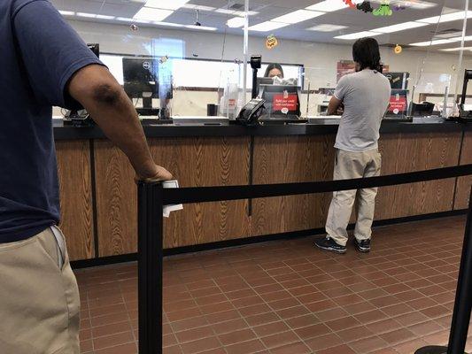 This is the worst Bank of America in Long Beach. On Tuesday I had to stand in line for 35mnts bc she was the only one working.No bueno.