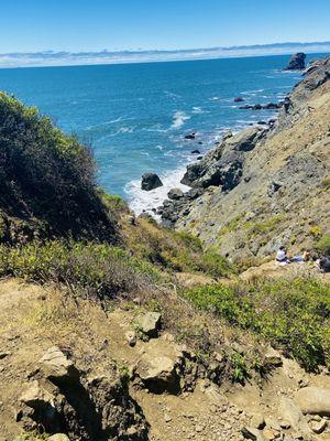 A tad treacherous getting to the beach