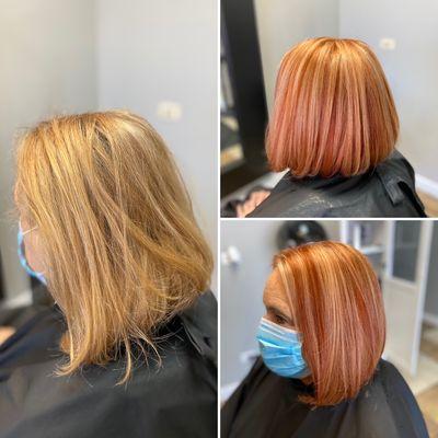 From blonde to copper