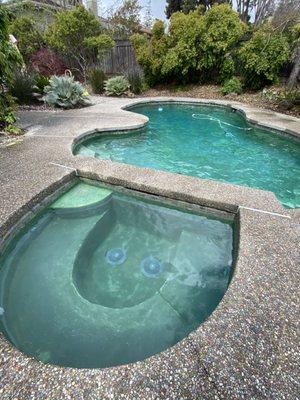 Pool after storm clean up