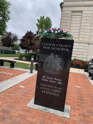 War Memorial on the grounds.