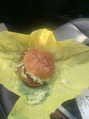 McChicken does not look like the picture on the menu