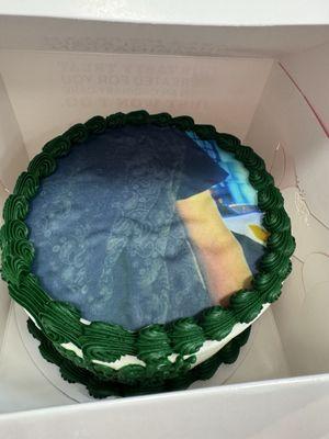 A picture of the final cake