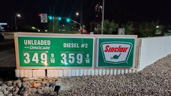 Consistently lowest prices for gas since it opened a few months ago