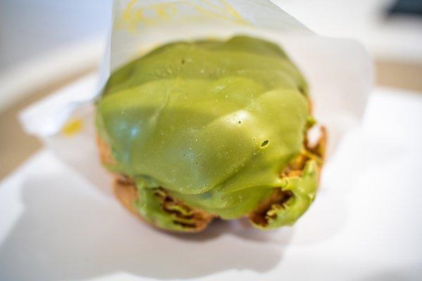 Matcha cream puff