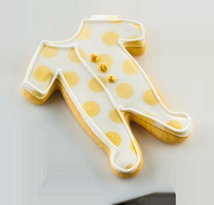 Baby boy sleepsuit cookie