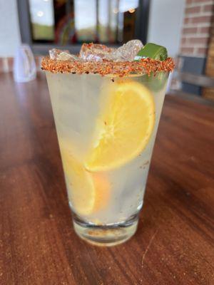 Jalapeño Margarita with tajin on the rim