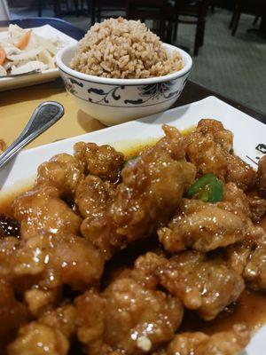 Orange Chicken with fried rice