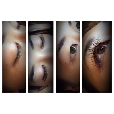 Before and After Eyelash Extensions by Emy Izzy