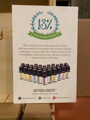 Simply Earth--the new line of essential oils that I'm carrying.