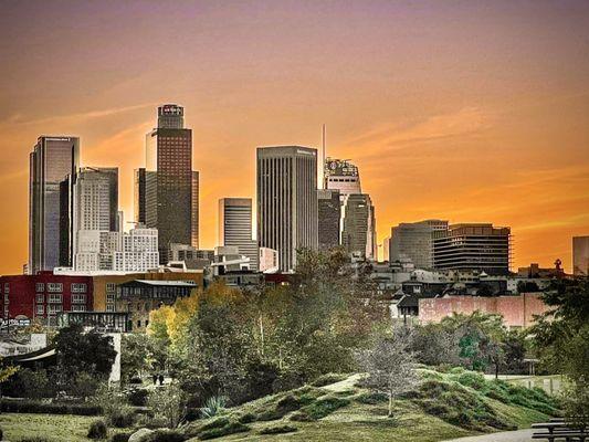 View of Downtown from the park's hill