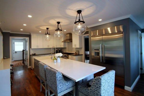 Classy Transitional Two-Tone Kitchen Remodel