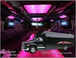 Detroit Party Bus Rental - Tiffany 26 Passenger