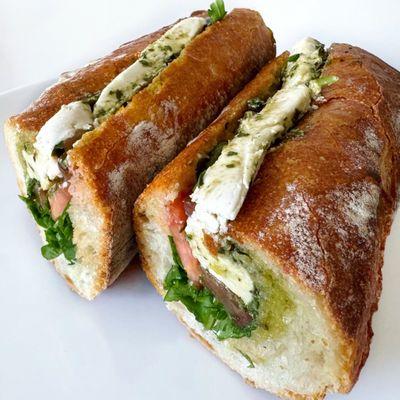 Caprese Sandwich- Homemade Mozzarella! So Amazing!  ALWAYS VEGAN!