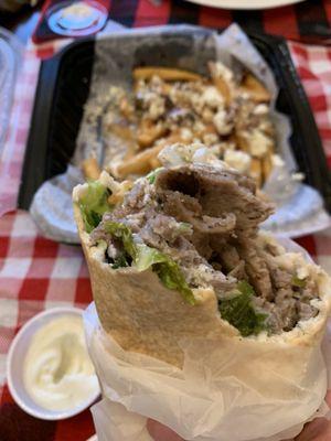 Gyro and Greek fries