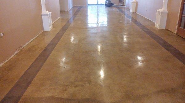 Polished concrete Clearlake City church