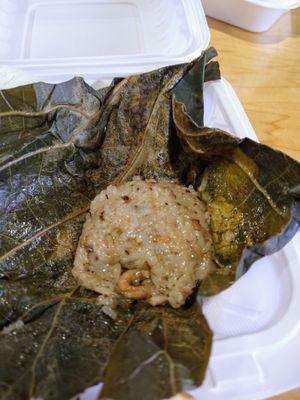 Inside of sticky rice