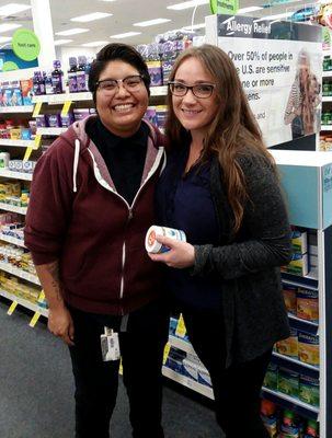 Friendly managers Nicole and Britany welcome customers to CVS on Clement, SF