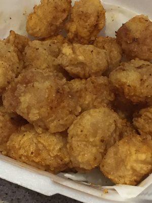 Fried scallops