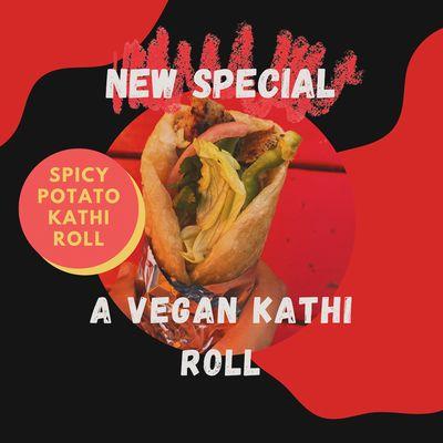 Potato Kathi Roll in specials