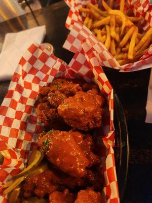 Wings and fries