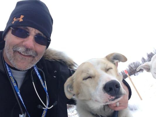 Dr.Butan at the Iditarod 2014