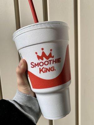 Their 32oz smoothie