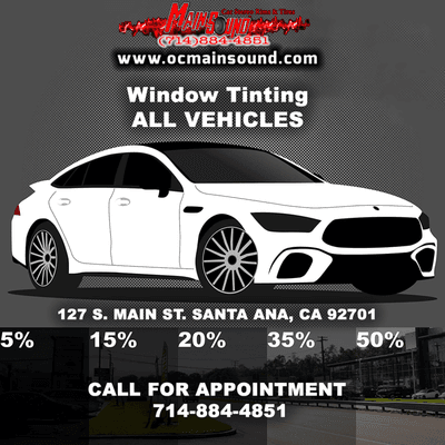 Window Tinting for All Vehicles!