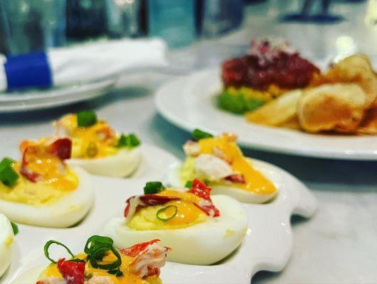 Lobster Deviled Eggs