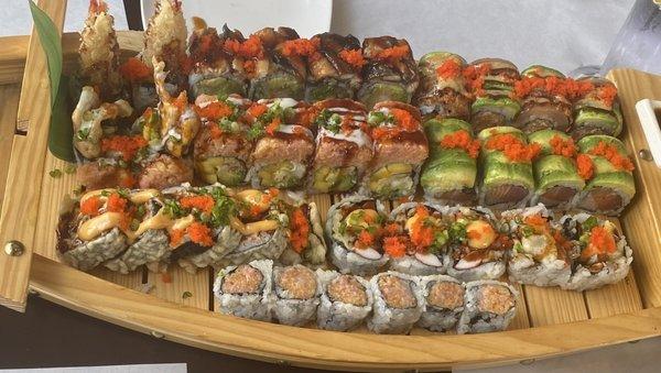 Great variety of sushi!