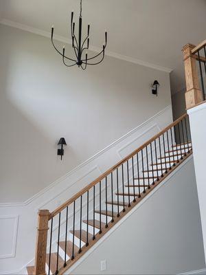 Foyer and sconces by Capital