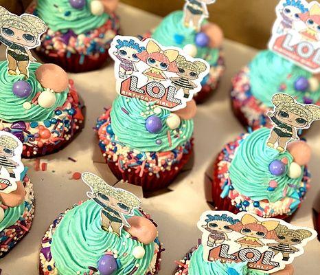 L.O.L. Themed cupcakes