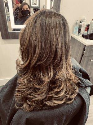 Haircut and ombre by Saliha