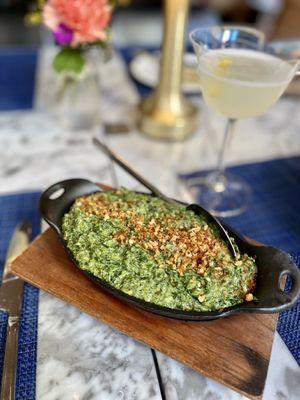 Creamed spinach