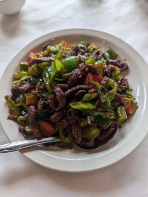 Long hot pepper with beef