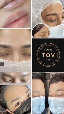 Tov Beauty Lab. She works on men and women.