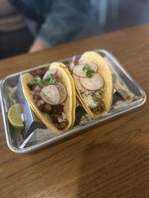 Carnitas Taco and Al Pastor Taco